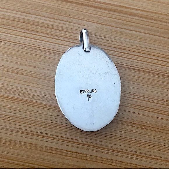 $89  Signed Estate S.W. Pendant & Designer Chain  P STERLING & P.R. EX 925 Italy - Picture 2 of 8